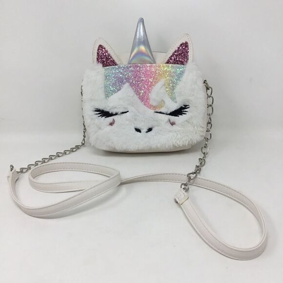 OMG Miss Gwen Plush Unicorn Crossbody Bag (UC1) - Picture 1 of 9
